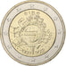 Ireland, 2 Euro, 10 years euro, 2012, MS(63), Bi-Metallic