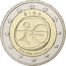 IRELAND REPUBLIC, 2 Euro, 10 ans de l'Euro, 2009, VZ, Bi-Metallic, KM:62