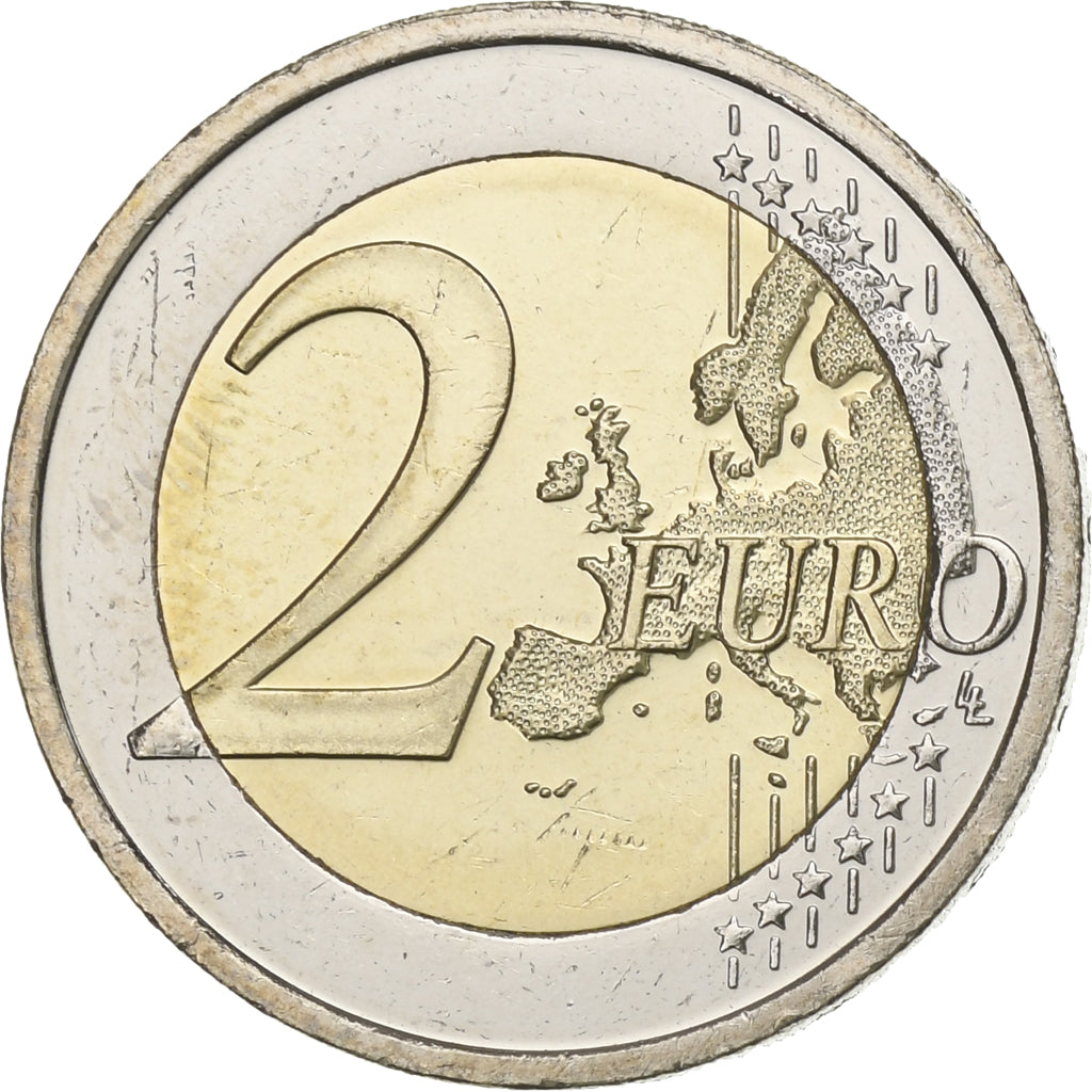 IRELAND REPUBLIC, 2 Euro, 10 ans de l'Euro, 2009, VZ, Bi-Metallic, KM:62