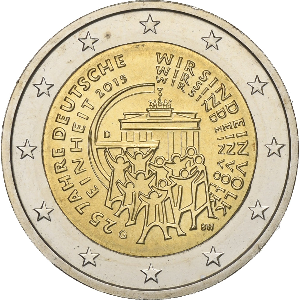 Germany, 2 Euro, 2015, Karlsruhe, Bi-Metallic, MS(63), KM:New