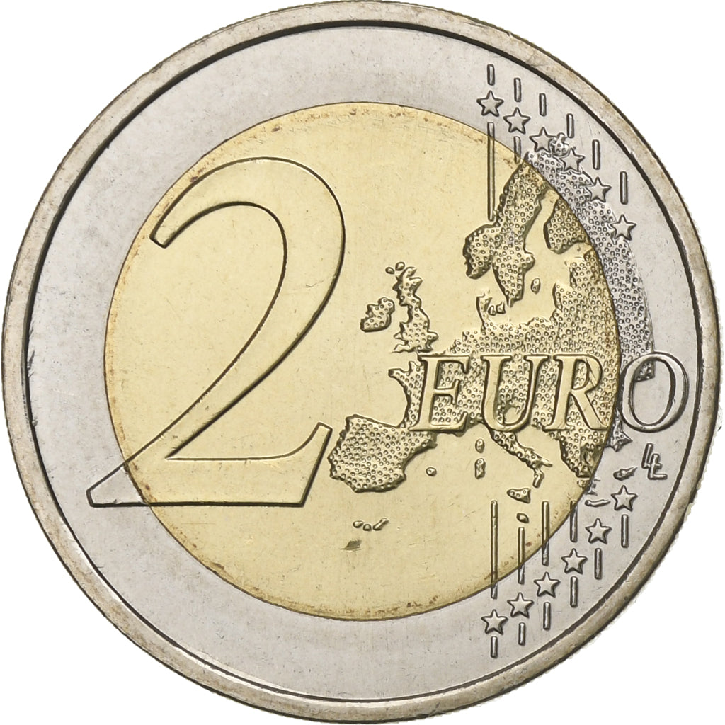 Portugal, 2 Euro, 2015, 30 ans   Drapeau européen, MS(63), Bi-Metallic, KM:New