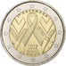 France, 2 Euro, 2014, Journée Mondiale Contre le Sida, SPL, Bimétallique