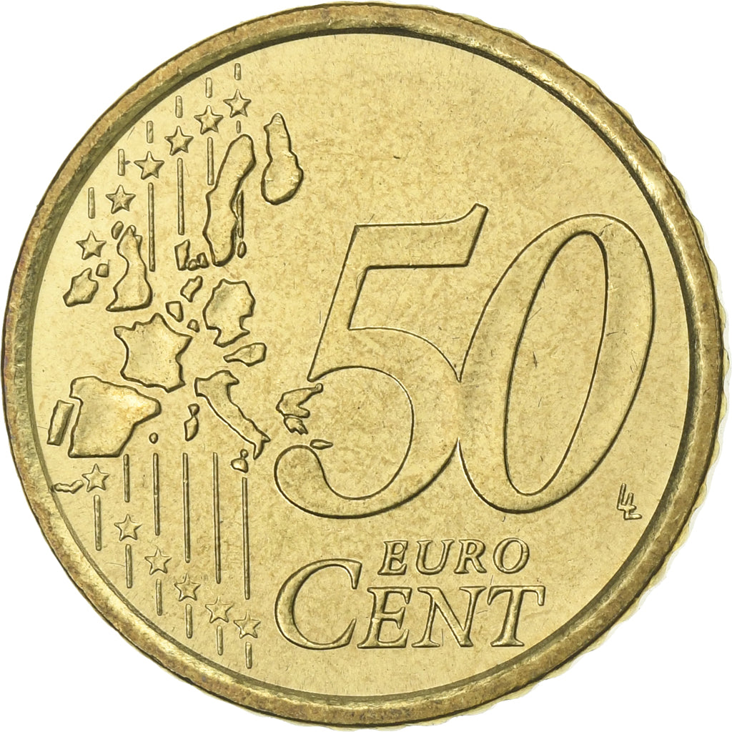 CIDADE DO VATICANO, Benedict XVI, 50 Euro Cent, 2006, Rome, Latão, MS(60-62)