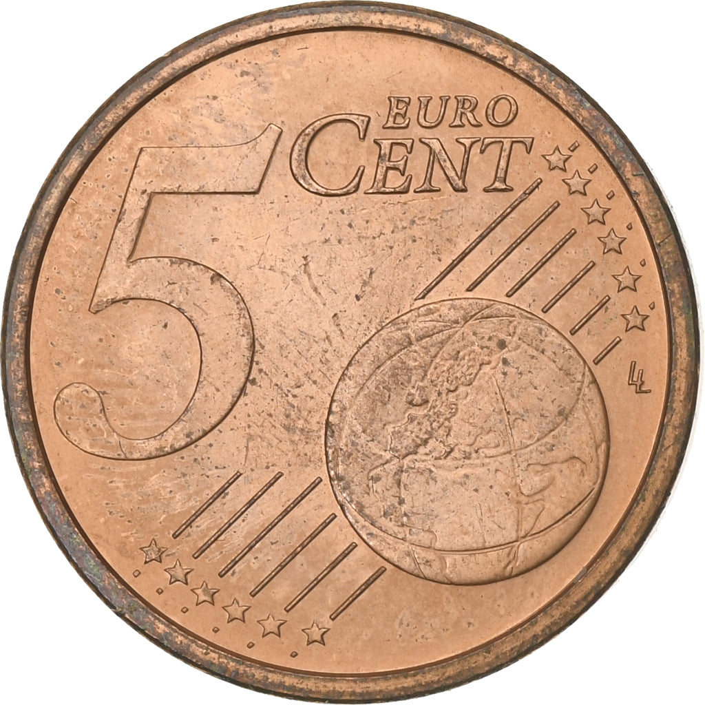 Vaticaanstad, Benedict XVI, 5 Euro Cent, 2010, Rome, Copper Plated Steel, PR