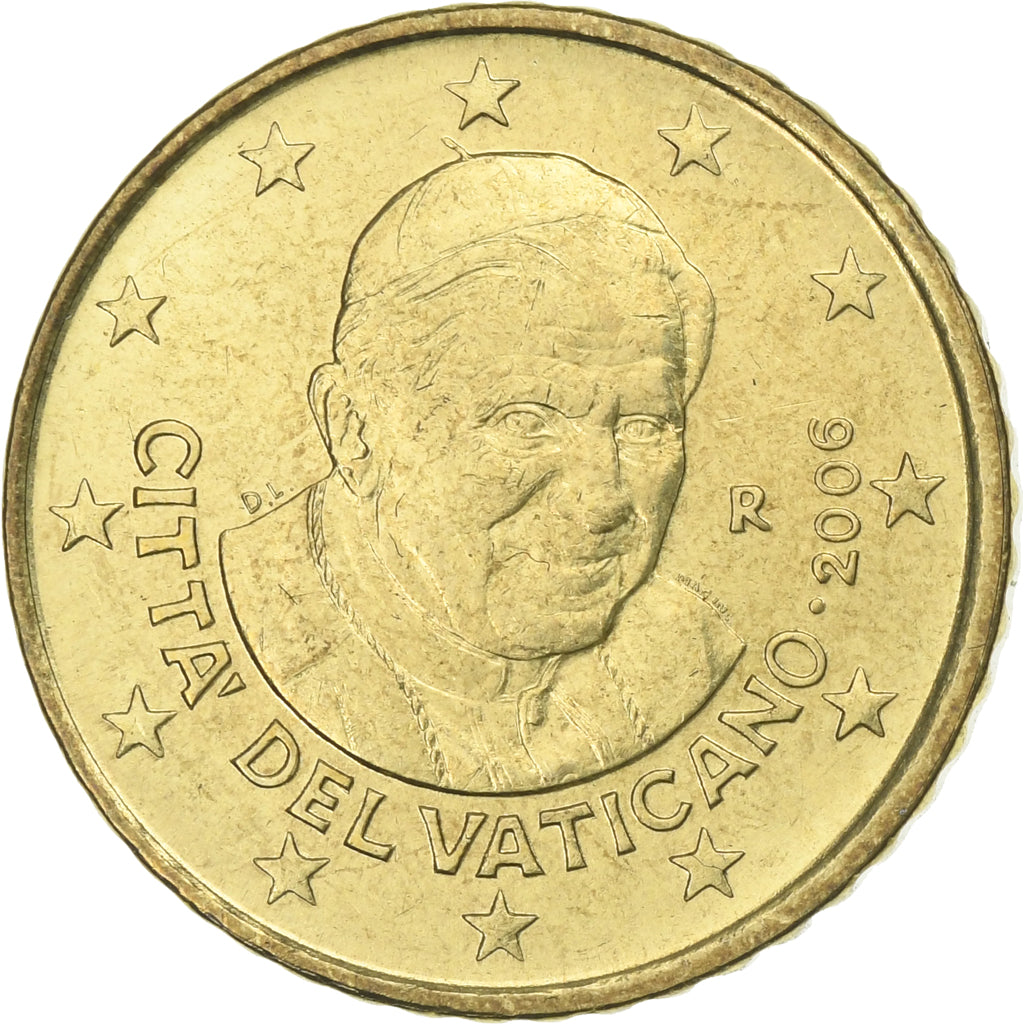 Vatikanstadt, Benedict XVI, 50 Euro Cent, 2006, Rome, Messing, VZ+, KM:380