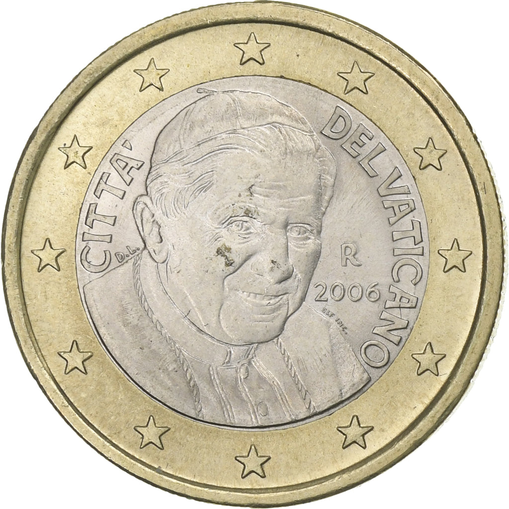 VATICAN CITY, Benedict XVI, Euro, 2006, Rome, Bi-Metallic, AU(55-58), KM:388