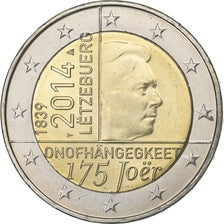 Luxembourg, 2 Euro, 175 Joer, 2014, Utrecht, SPL, Bi-Metallic, KM:New