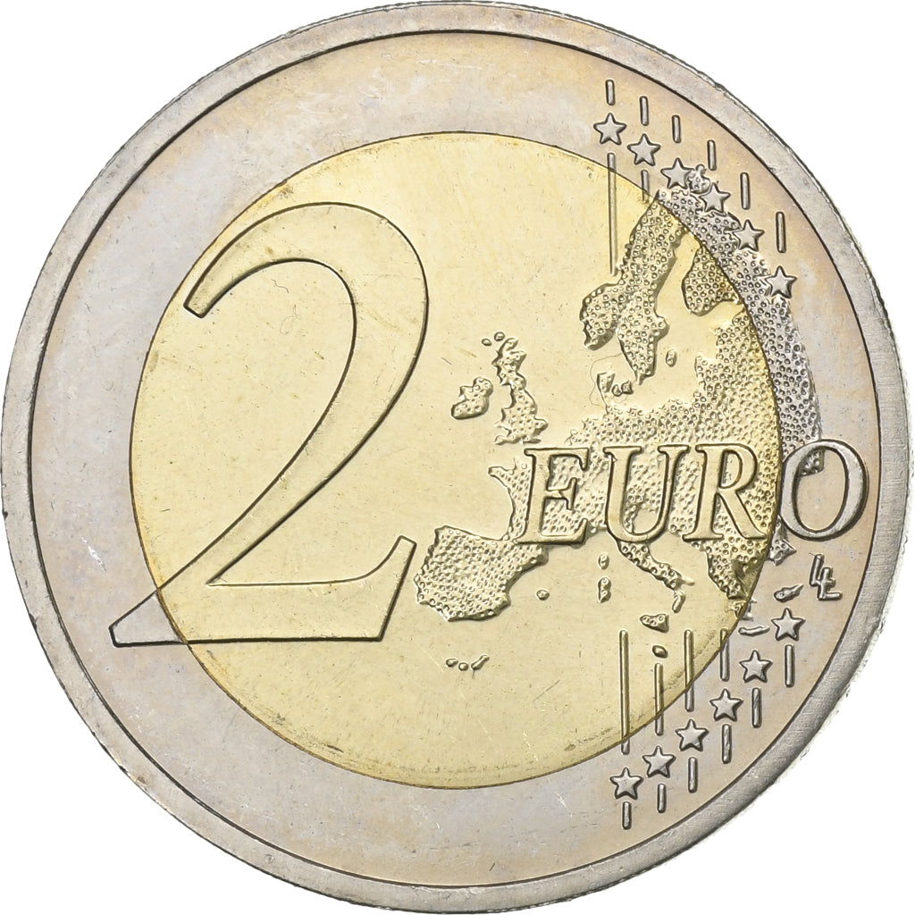 Niemcy, 2 Euro, Sachsen, 2016, Karlsruhe, MS(63), Bimetaliczny, KM:New