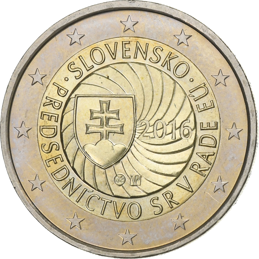 Słowacja, 2 Euro, 2016, Bimetaliczny, MS(63), KM:New