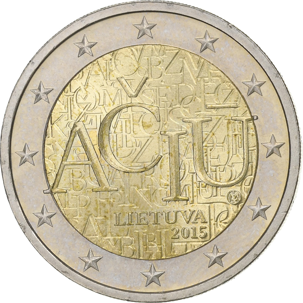 Lituania, 2 Euro, 2015, Bi-metallico, SPL, KM:213