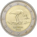 Latvia, 2 Euro, Cigogne, 2015, MS(63), Bi-Metallic
