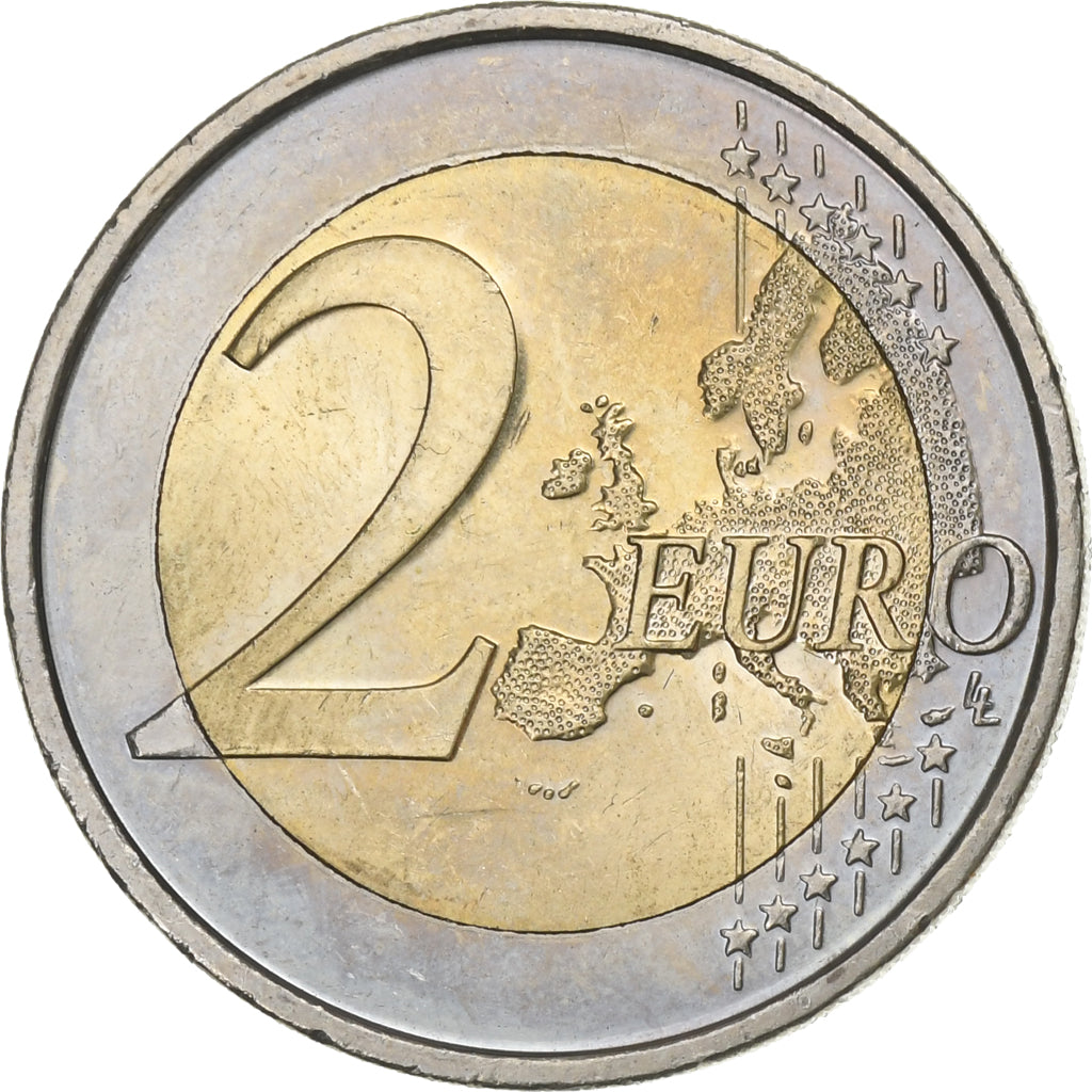 Irlandia, 2 Euro, Hibernia, 2016, MS(63), Bimetaliczny, KM:88