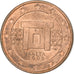 Malta, 2 Euro Cent, 2008, Paris, Copper Plated Steel, AU(50-53), KM:126