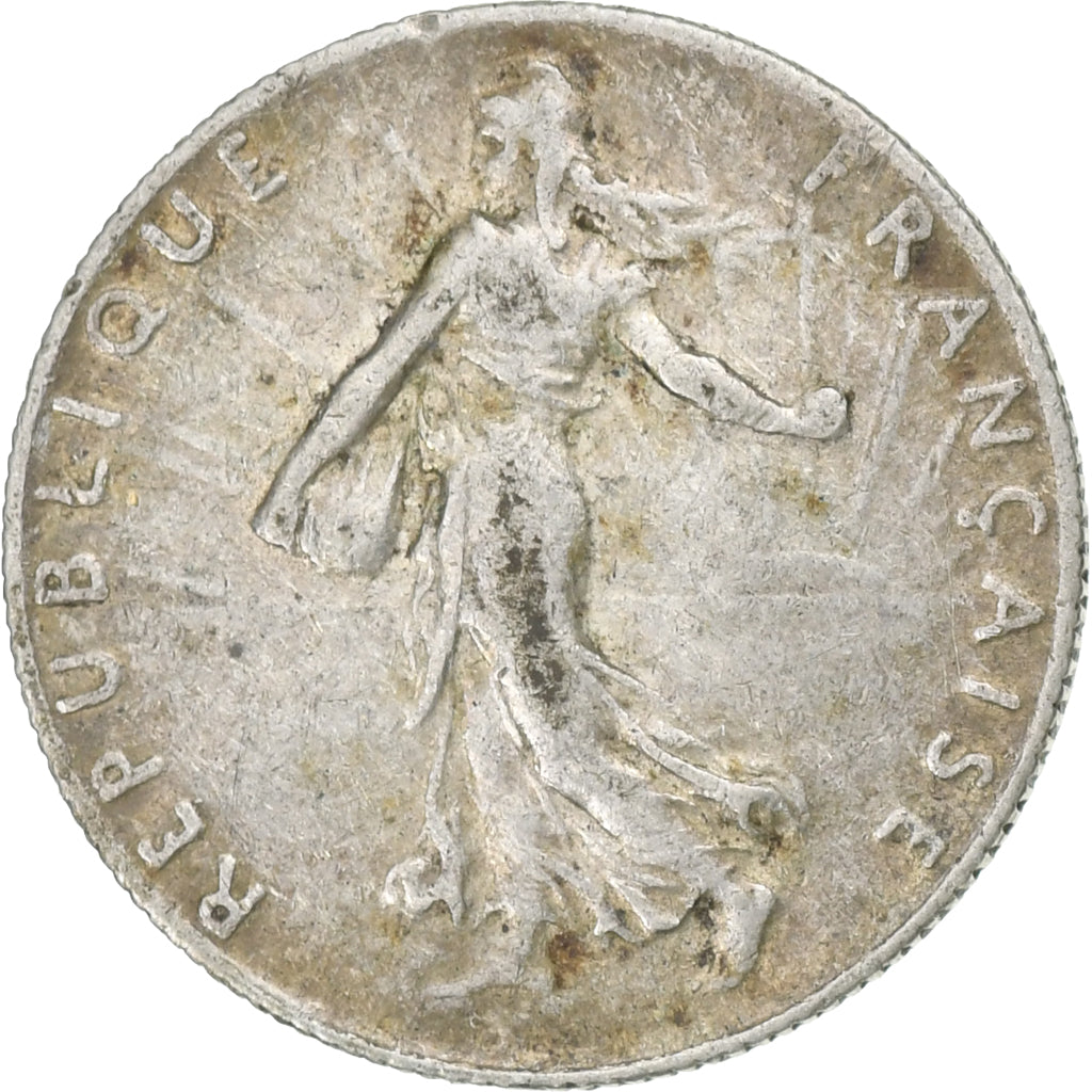 Frankreich, 50 Centimes, Semeuse, 1920, Paris, Silber, SS, Gadoury:420, KM:854