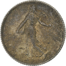 Francja, Franc, Semeuse, 1918, Paris, Srebro, VF(20-25), Gadoury:532, KM:844.1