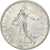 France, Franc, Semeuse, 1916, Paris, Silver, EF(40-45), Gadoury:532, KM:844.1