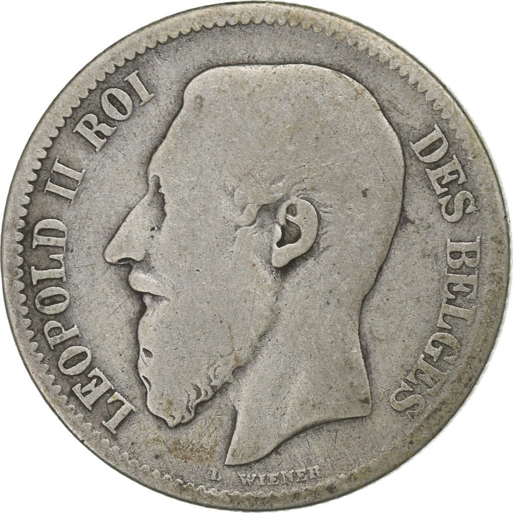 Belgium, Leopold II, 2 Francs, 1868, Silver, VF(30-35)