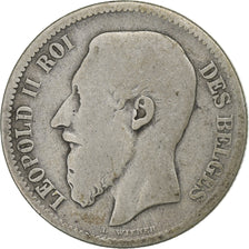 Belgium, Leopold II, 2 Francs, 1868, Silver, VF(30-35)