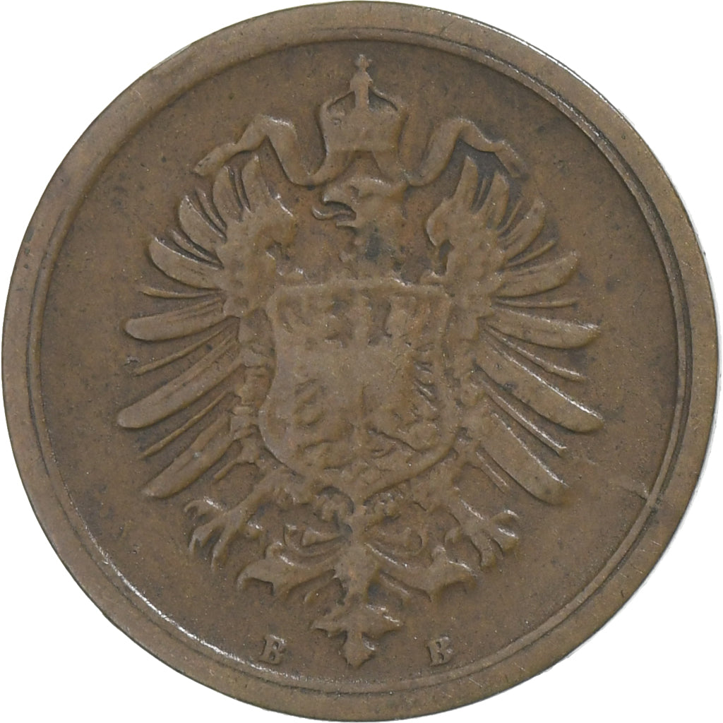GERMANY - EMPIRE, Wilhelm II, Pfennig, 1875, Hanovre, Copper, F(12-15), KM:10