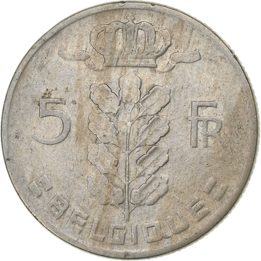 Moneda, Bélgica, 5 Francs, 5 Frank, 1966, BC+, Cobre - níquel, KM:135.1