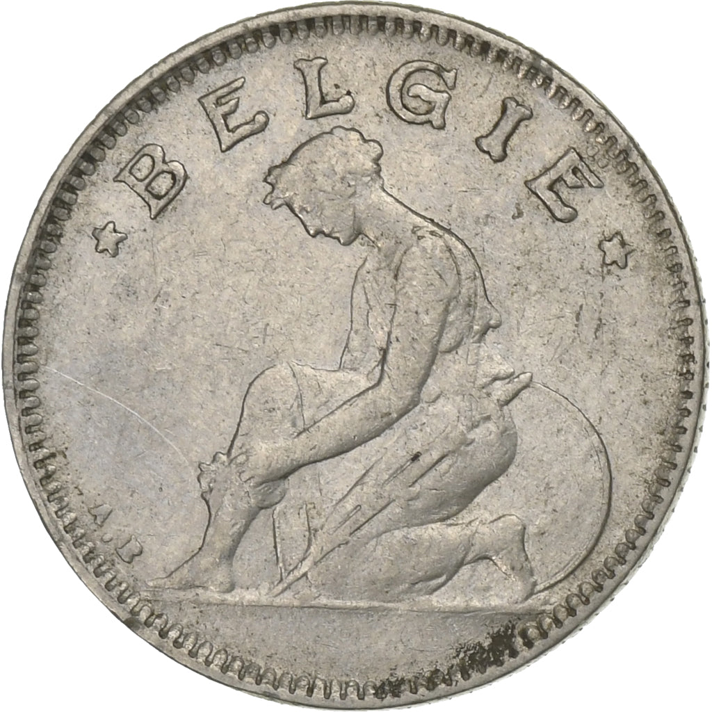 Coin, Belgium, 50 Centimes, 1928, VF(30-35), Nickel, KM:88