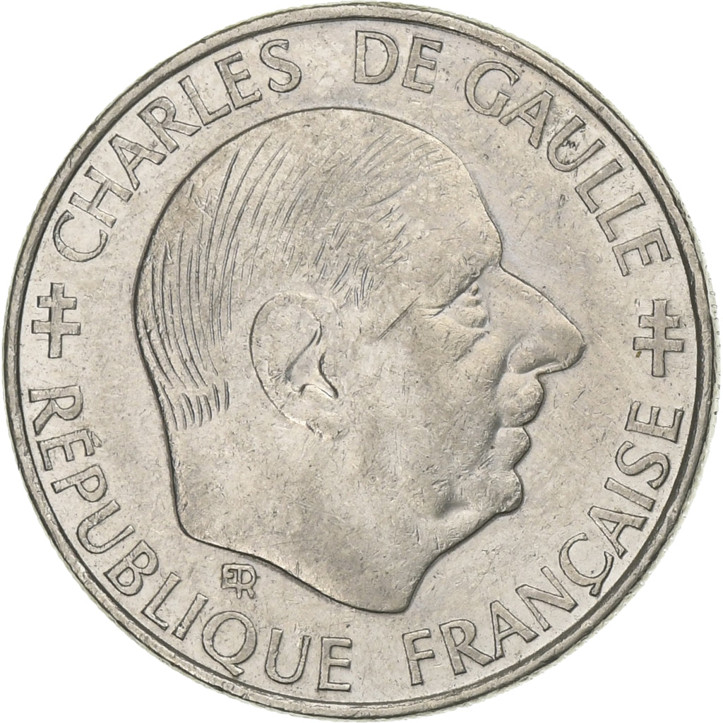Frankreich, Franc, Charles de Gaulle, 1988, Nickel, SS, Gadoury:475, KM:963