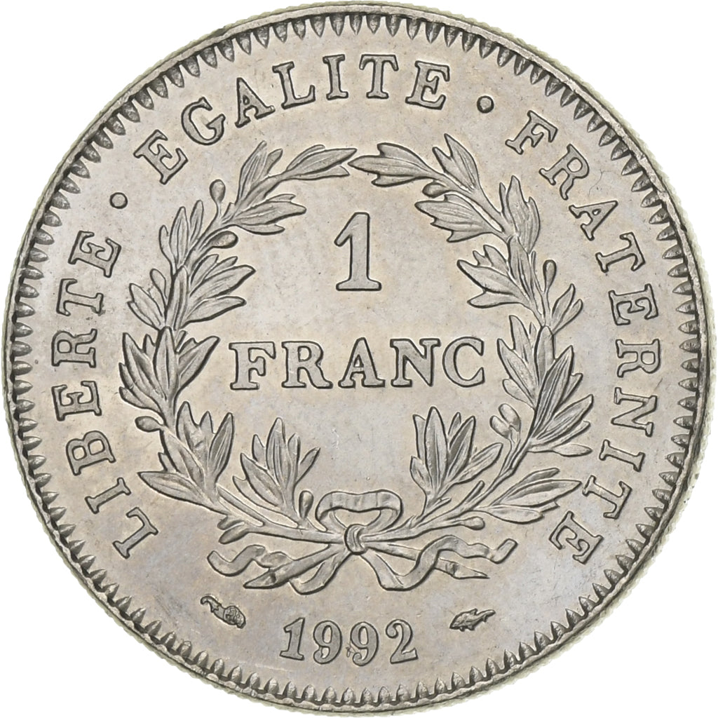 France, République, Franc, 1992, Paris, TTB, Nickel, KM:1004.1