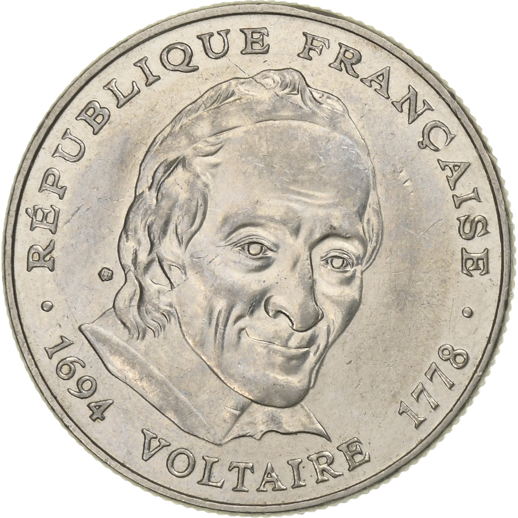 Frankreich, 5 Francs, Voltaire, 1994, Paris, Nickel, VZ, Gadoury:775, KM:1063