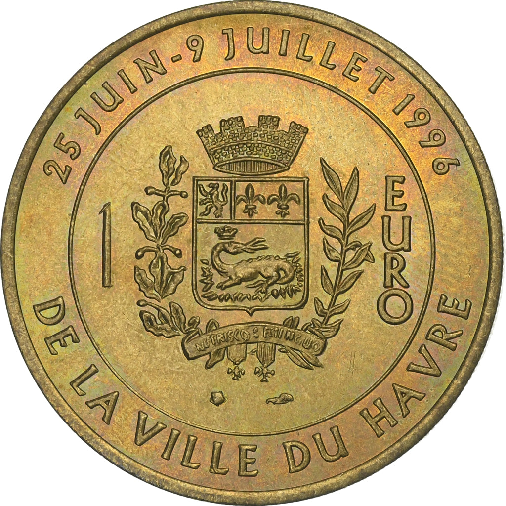 Frankreich, Euro, Euro des villes, 1996, Copper-nickel Aluminium, VZ