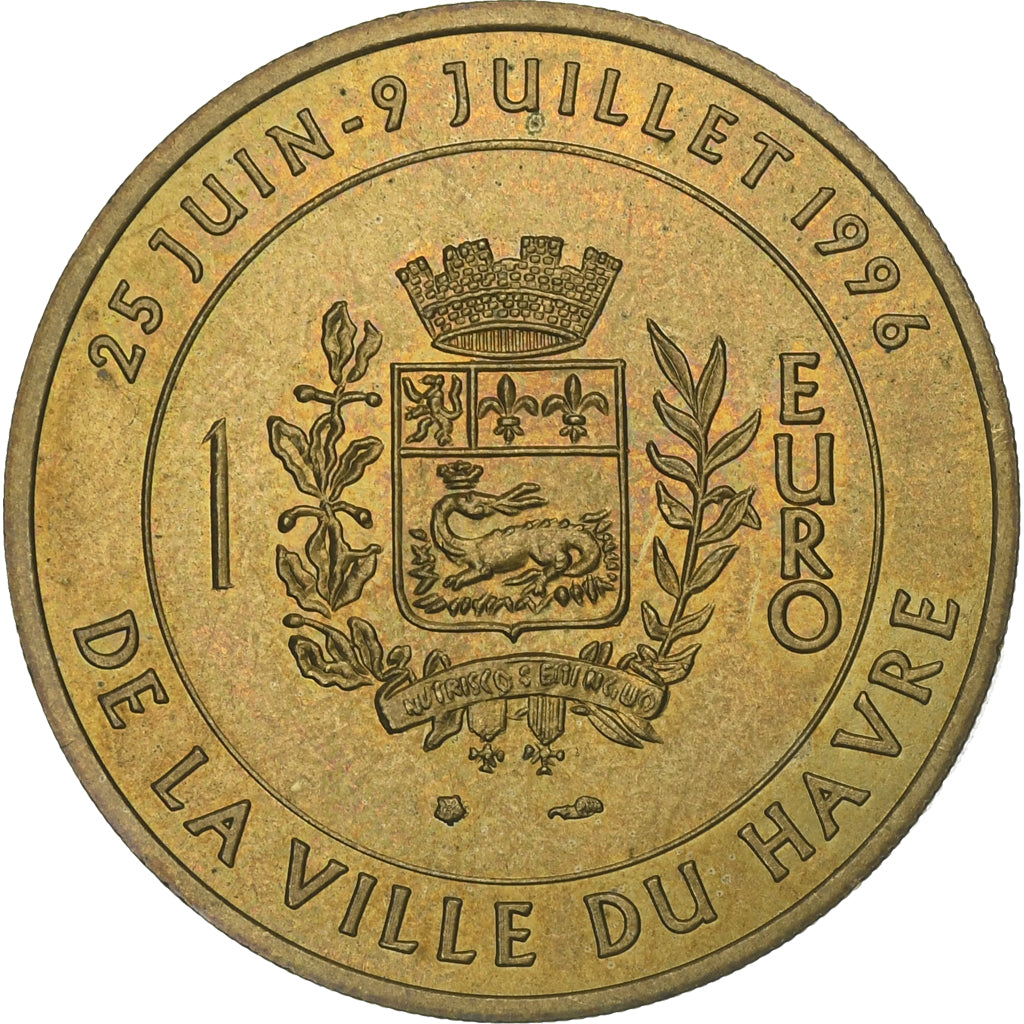 Frankreich, Euro, Euro des villes, 1996, Copper-nickel Aluminium, VZ