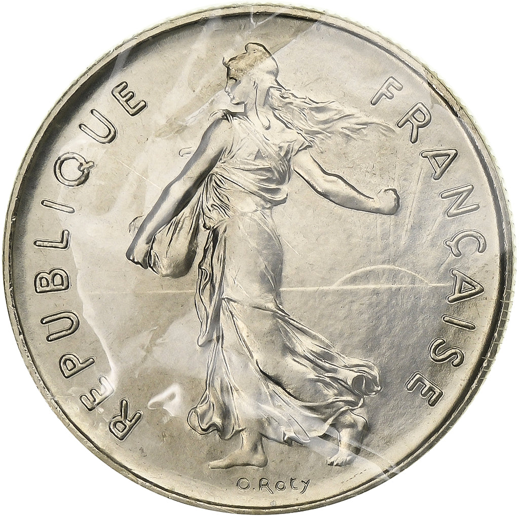 Francia, Semeuse, 5 Francs, 1974, Paris, série FDC, FDC, Cupronickel