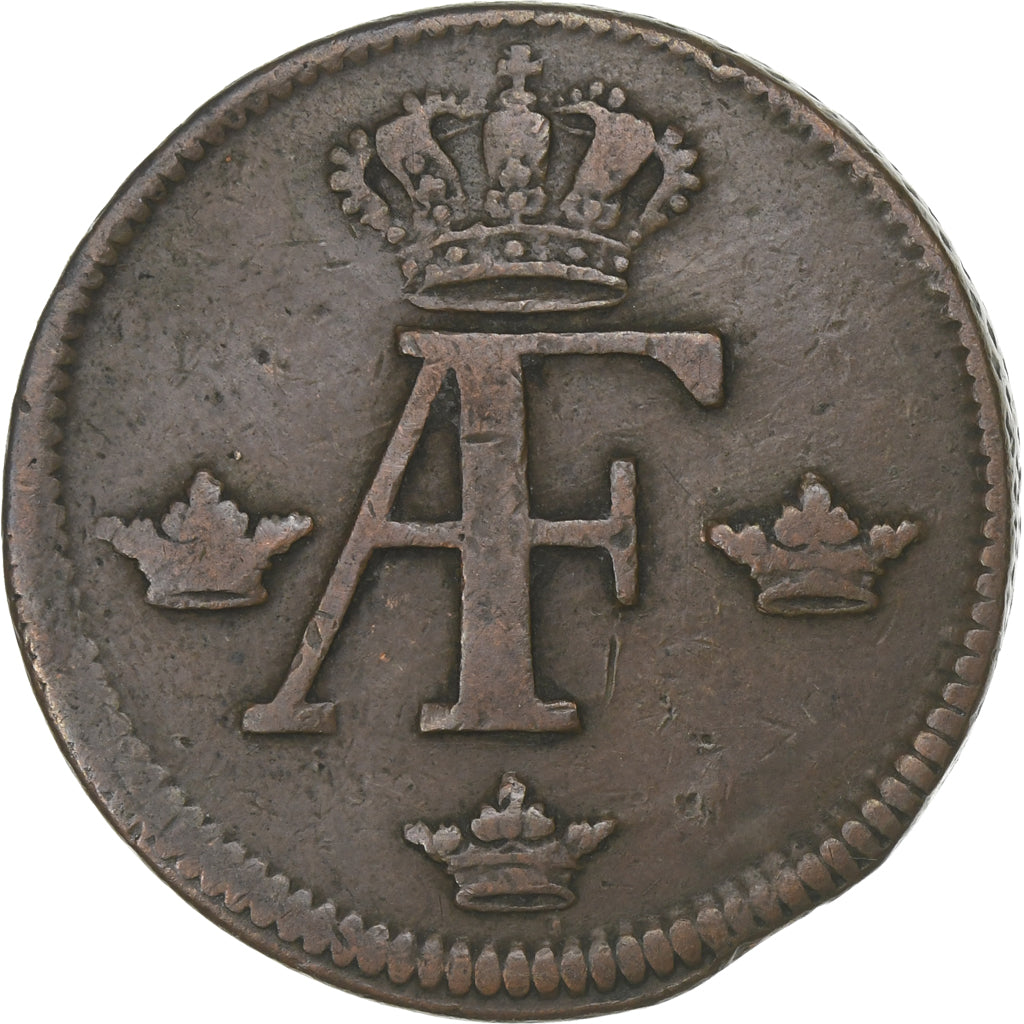 Sweden, Adolf Frederick, Ore, S.M., 1760, Copper, VF(30-35), KM:460
