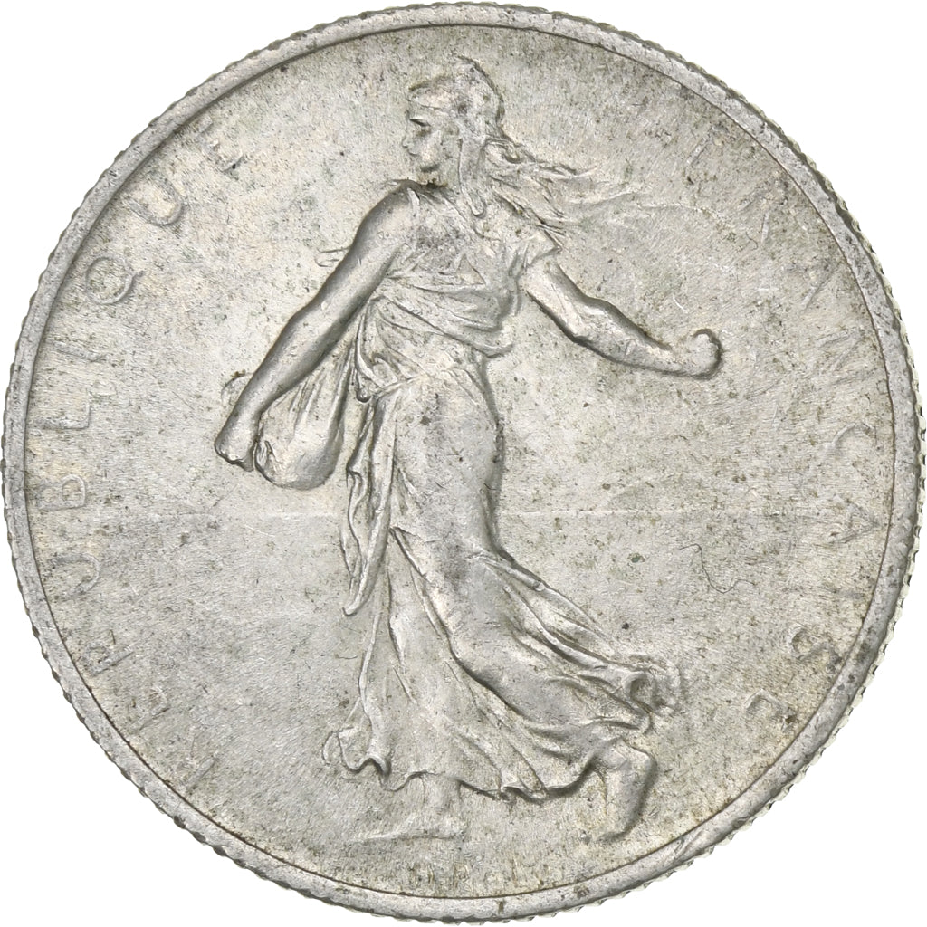 France, 2 Francs, Semeuse, 1914, Castelsarrasin, Silver, AU(55-58), Gadoury:532