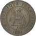 French Indochina, Cent, 1885, Paris, Bronze, F(12-15), Lecompte:37, KM:1