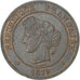 Frankrijk, 5 Centimes, Cérès, 1879, Paris, Bronzen, PR, Gadoury:157a, KM:821.1