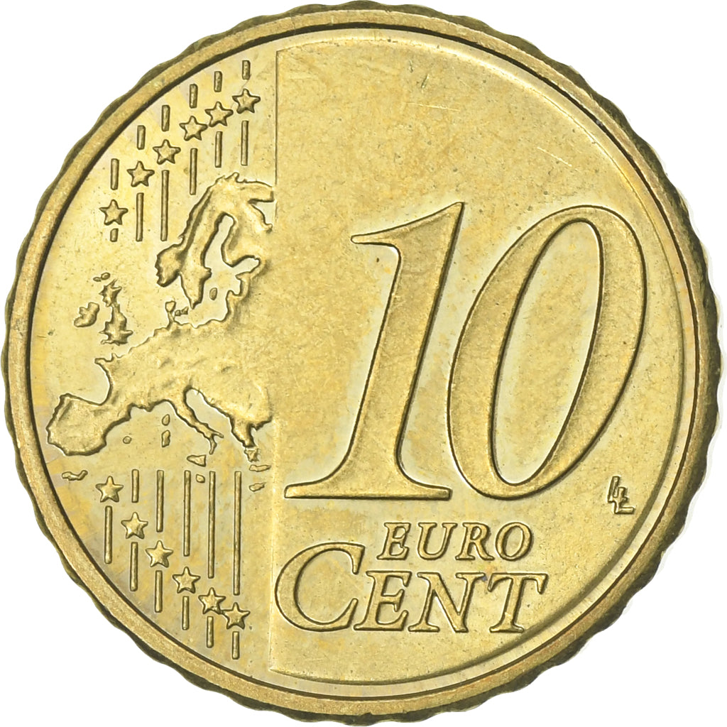 Slovenia, 10 Euro Cent, 2007, Brass, MS(63), KM:71