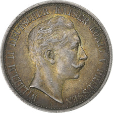 German States, PRUSSIA, Wilhelm II, 2 Mark, 1905, Berlin, Silver, EF(40-45)