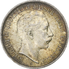 German States, PRUSSIA, Wilhelm II, 2 Mark, 1905, Berlin, Silver, EF(40-45)