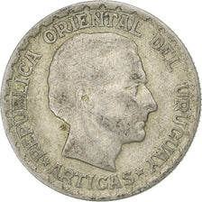 Uruguay, 50 Centesimos, 1943, Santiago, Silver, VF(20-25), KM:31