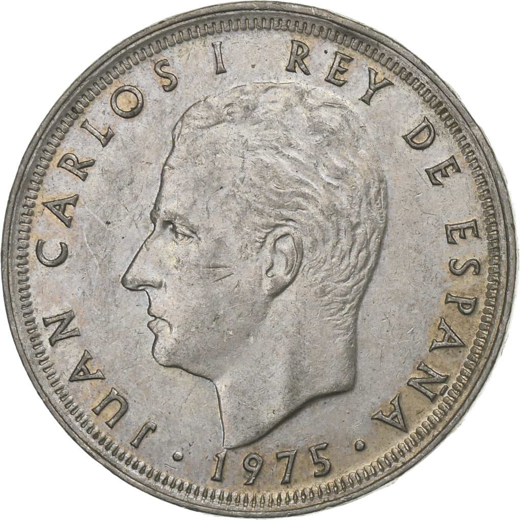 Hiszpania, Juan Carlos I, 25 Pesetas, 1979, Miedź-Nikiel, AU(50-53), KM:808