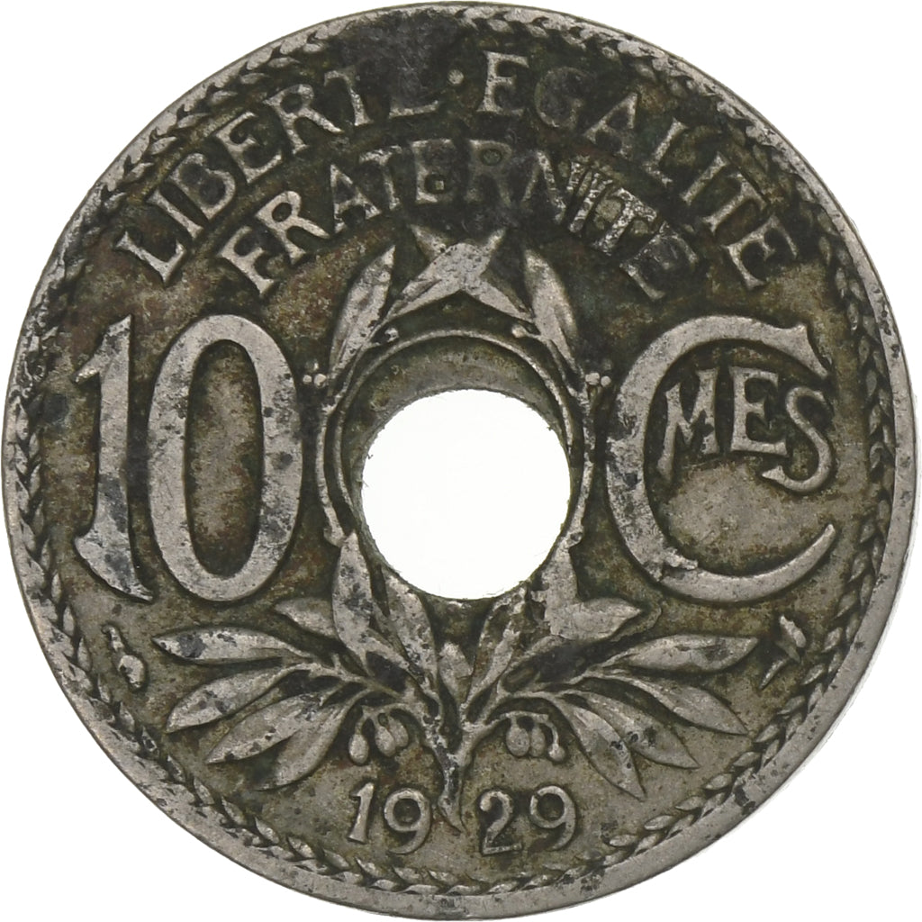 France, 10 Centimes, Lindauer, 1929, Copper-nickel, VF(20-25), Gadoury:286