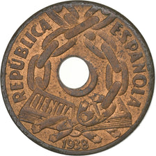Spain, 25 Centimos, 1938, Brussels, Copper, VF(30-35), KM:757