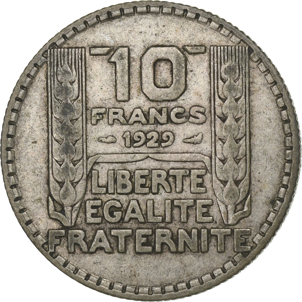 Frankrijk, 10 Francs, Turin, 1929, Paris, Zilver, ZF+, Gadoury:801, KM:878