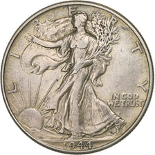 United States, Half Dollar, Walking Liberty, 1944, Philadelphia, Silver