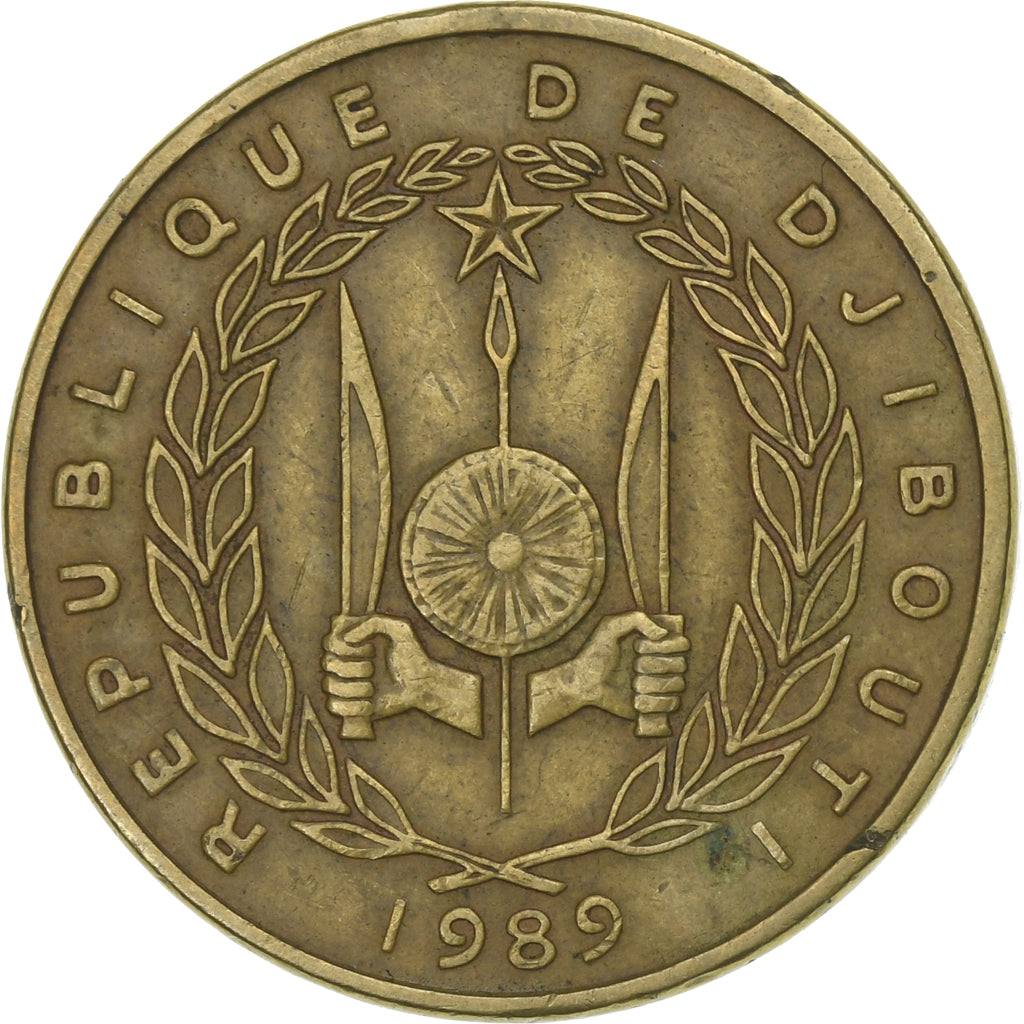 Coin, Djibouti, 500 Francs, 1989, Paris, VF(30-35), Aluminum-Bronze, KM:27