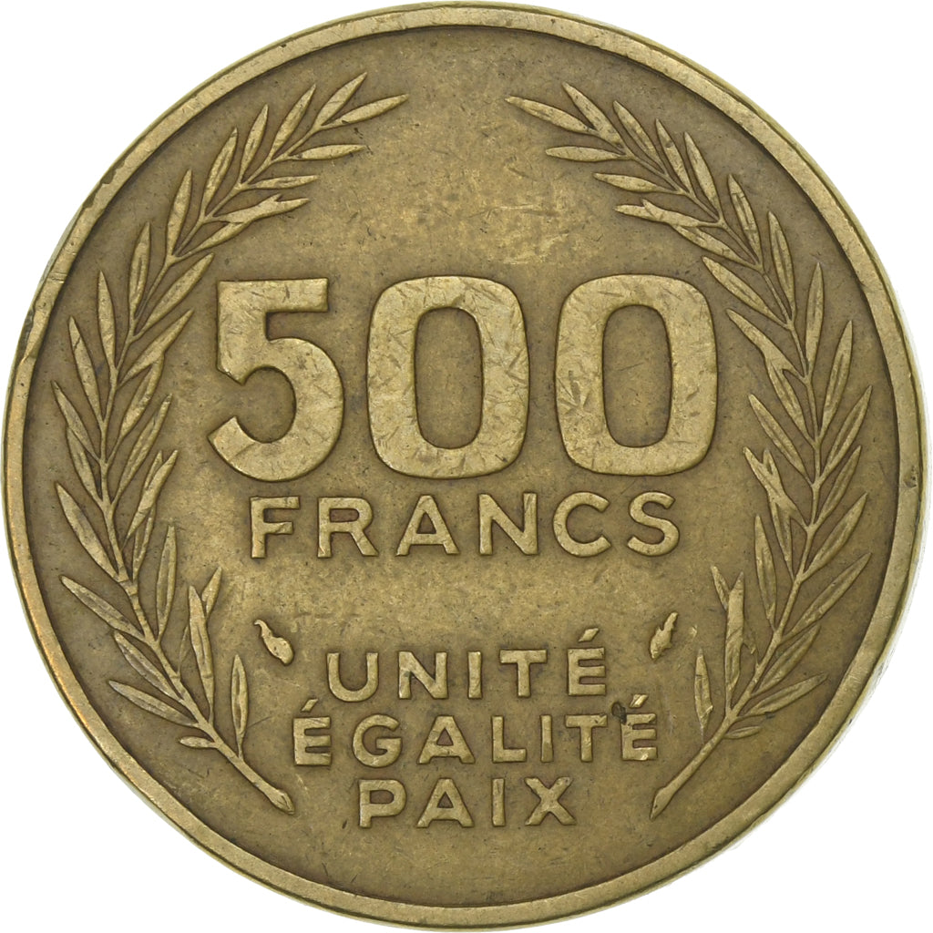 Coin, Djibouti, 500 Francs, 1989, Paris, VF(30-35), Aluminum-Bronze, KM:27