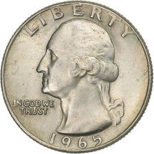 Vereinigte Staaten, Quarter, 1965, Philadelphia, Copper-Nickel Clad Copper, SS
