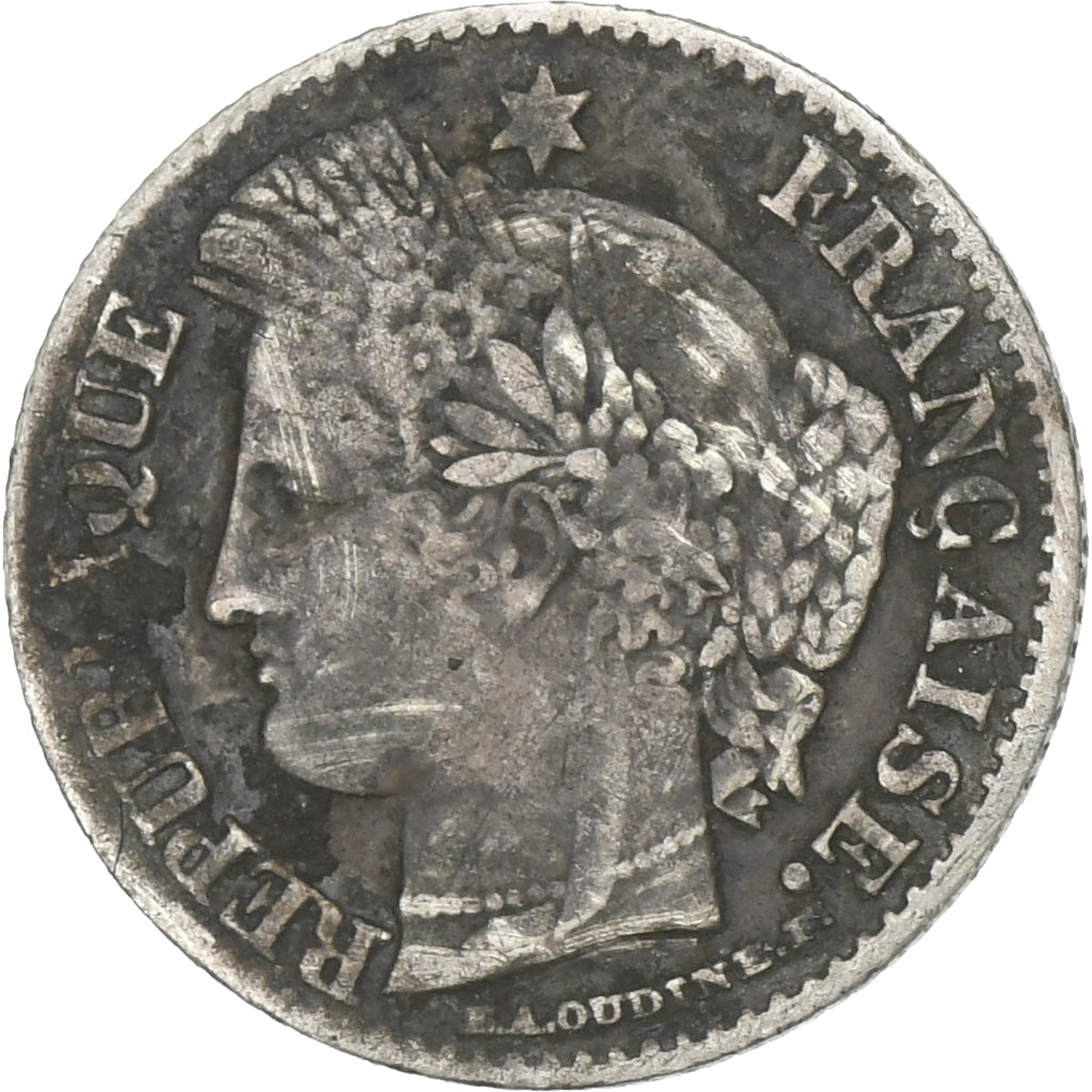 Frankreich, 20 Centimes, Cérès, 1850, Paris, Silber, SGE+, Gadoury:303