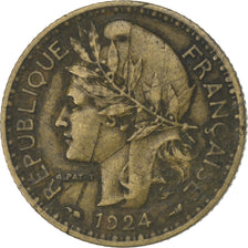 Coin, Cameroon, Franc, 1924, Paris, VF(30-35), Aluminum-Bronze, KM:2