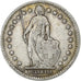 Svizzera, Franc, 1910, Bern, Argento, BB, KM:24